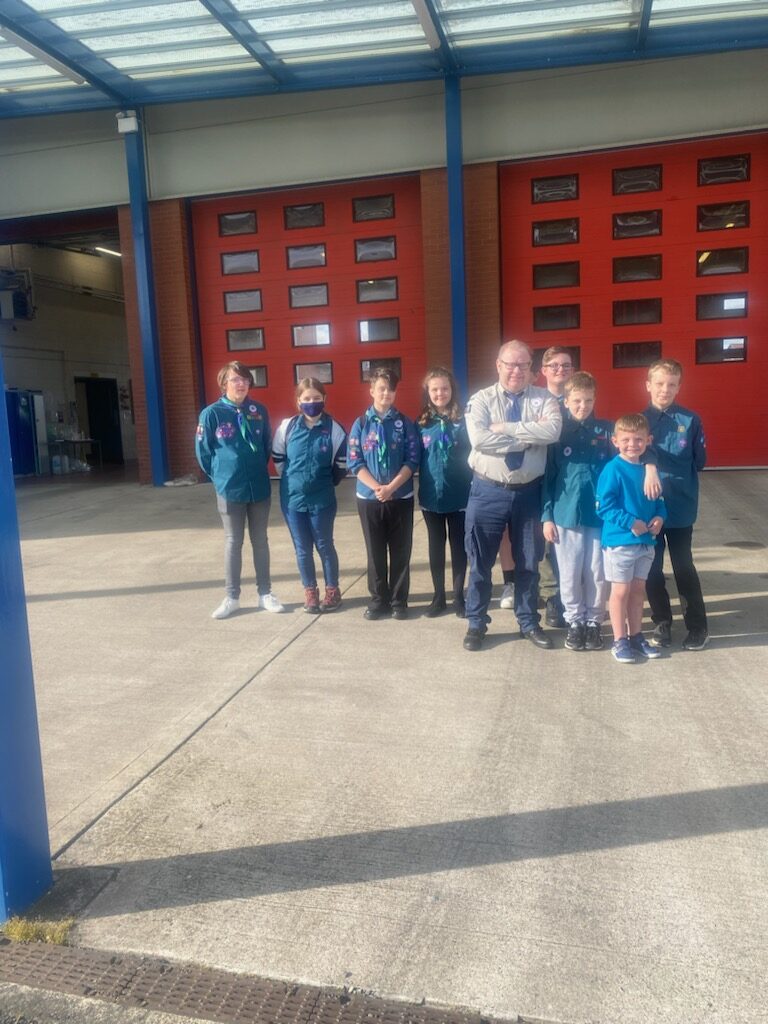 Scouts trip to Stanningley Fire Station June 2022